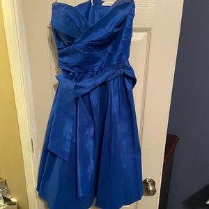 Royal blue cocktail dress